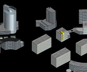City hotel simple office building - 196