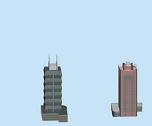 City hotel simple office building - 202