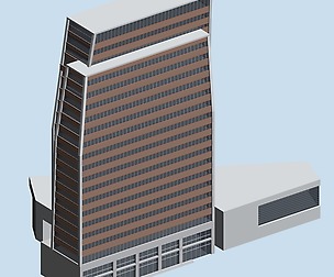 City hotel simple office building - 206