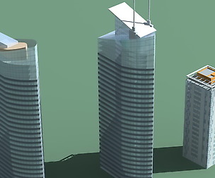City hotel simple office building - 207