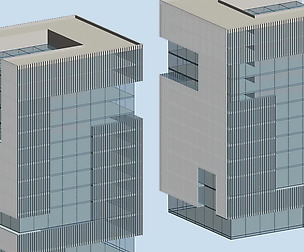 City hotel simple office building - 208