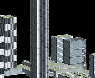 City hotel simple office building - 214