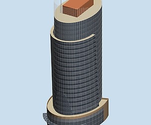 City hotel simple office building - 215