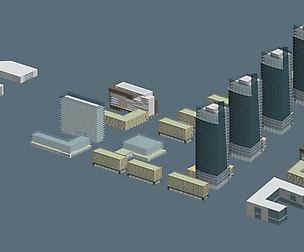 City hotel simple office building - 216