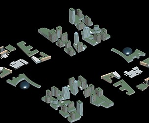 City hotel simple office building - 224