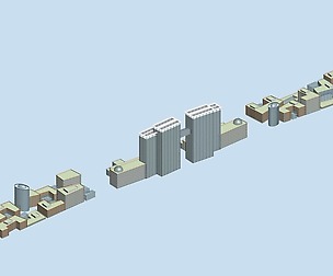 City hotel simple office building - 229