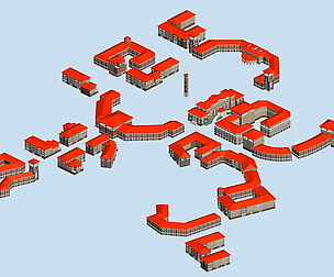 City hotel simple office building - 233