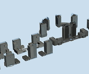 City hotel simple office building - 238