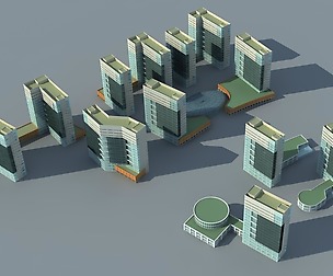 City hotel simple office building - 241