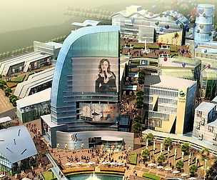 City hotel simple office building - 258