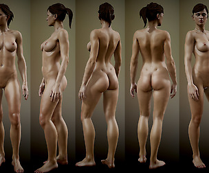 Realistic Female Game Ready fully Rigged