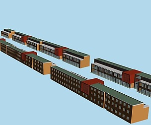 city planning Street office design 075