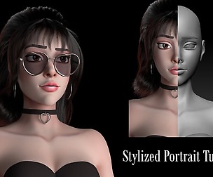 Stylized Portrait Tutorial Bundle