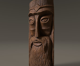 Face made of wood