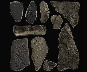 10 Game-Ready Concrete Rubble Scans