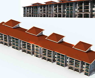 City Residential Garden villa office design  001