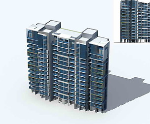 City Residential Garden villa office design  047