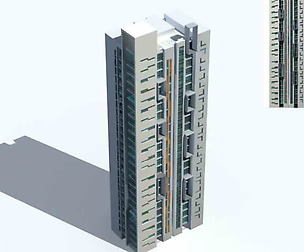 City Residential Garden villa office design  056