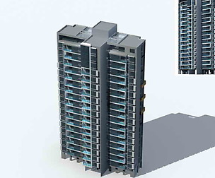 City Residential Garden villa office design  059