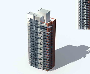 City Residential Garden villa office design  070