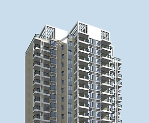 City Residential Garden villa office design  091