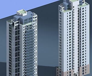 City Residential Garden villa office design  098