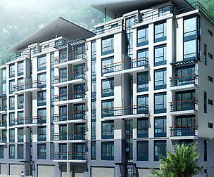 City Residential Garden villa office design  111