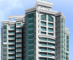 City Residential Garden villa office design  113