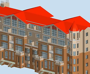 City Residential Garden villa office design  124