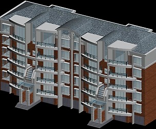 City Residential Garden villa office design  126