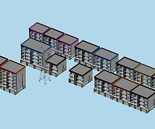 City Residential Garden villa office design  157