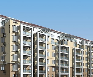 City Residential Garden villa office design  164