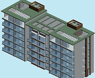 City Residential Garden villa office design  176