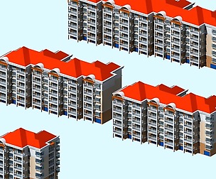City Residential Garden villa office design  186