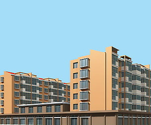 City Residential Garden villa office design  196