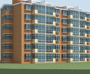 City Residential Garden villa office design  203