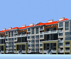 City Residential Garden villa office design  213