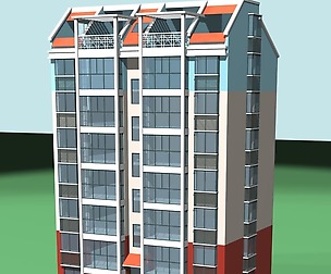 City Residential Garden villa office design  215
