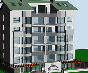 City Residential Garden villa office design  221