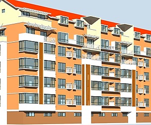 City Residential Garden villa office design  222