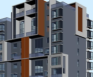 City Residential Garden villa office design  245