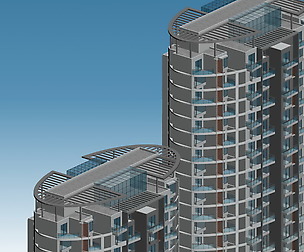 City Residential Garden villa office design  246