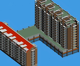 City Residential Garden villa office design  252