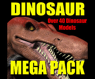 Dinosaur Mega-Pack (Over 40 Dinosaur Models)