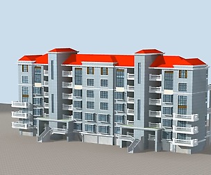 City Residential Garden villa office design  279