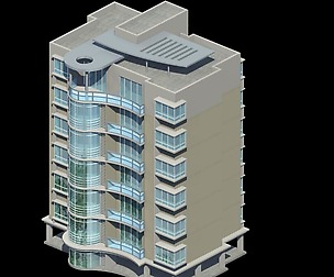 City Residential Garden villa office design  294