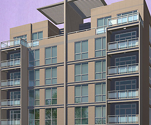 City Residential Garden villa office design  301