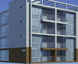 City Residential Garden villa office design  313