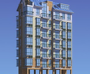 City Residential Garden villa office design  325
