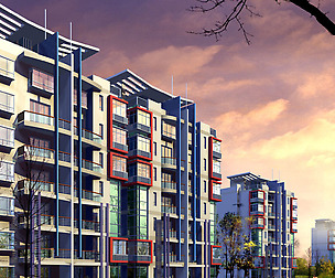 City Residential Garden villa office design  326